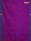 Arani semi silk saree purple and dual shade of greenish maroon with thread woven buttas and thread woven butta border