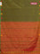 Arani semi silk saree sap green and dual shade of yellowish pink with thread woven buttas and thread woven butta border