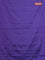 Arani semi silk saree dual shade of violet with allover silver zari weaves in borderless style
