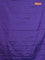 Arani semi silk saree dual shade of violet with allover silver zari weaves in borderless style