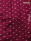 Chiniya silk saree wine shade with allover bandhani prints