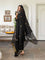 Nisha Silk Kota Doria Black Dupatta