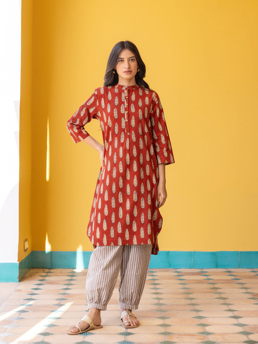 Bright Mustard Palazzo Set- Blossom leaf Bagru Print Indian Palazzo set ||Diwali Special|| Christmas Special|| order