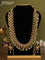 Antique guttapusalu haaram with kemp & cz stones and pearl hangings