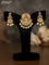 Antique pendant set lakshmi design with kemp & cz stones and pearl hangings