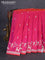 Banarasi semi katan silk saree dual shade of reddish pink with allover zari woven buttas and rich zari woven border