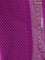 Banarasi semi katan silk saree purple with allover jamdhani weaves and rich zari woven border