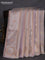 Banarasi tissue semi silk saree pastel grey with zari weaves & buttas and zari woven butta border