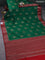 Chiniya silk saree green and maroon with thread & zari woven buttas and woven border