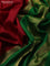 10 yards silk saree maroon and green with plain body and temple design zari woven border