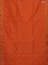 Chanderi bagru saree orange with allover dfloral butta prints and small zari woven border