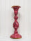 Pink Sapphire Wooden Carved Candle Stand