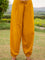 Solid Yellow Slub Lantern Pants
