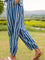 Midnight Stripes Cotton Lantern Pants