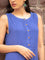 Neela Indigo Sleeveless Cotton Pintuck Dress