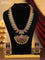 Jadau haram maanga design jadau and kemp stones with golden beads and pearl hangings