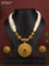 Antique beaded necklace with kemp stones pendant