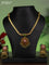 Jadau attigai necklace with jadau stones and green beads hanging