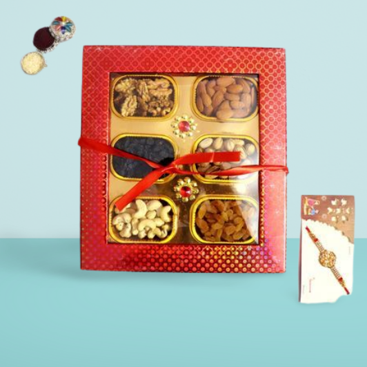 Rakhi with Dryfuits Gift box