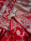 Chandramukhi Red Banarasi Saree