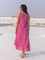 Roseate Rani Pink Asymmetrical Long Dress