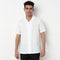 Cotton Structured Camp Collar Shirt