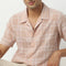 Camp Collar Half Sleeve Checkered Mood Shirt