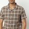 Camp Collar Half Sleeve Checkered Mood Shirt