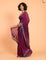 Suta Purple Grey Woven Design Cotton Blend Saree