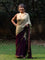 Double Trouble: Purple/Cream Saree
