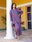 Solid Purple Viscose Palazzo Pants
