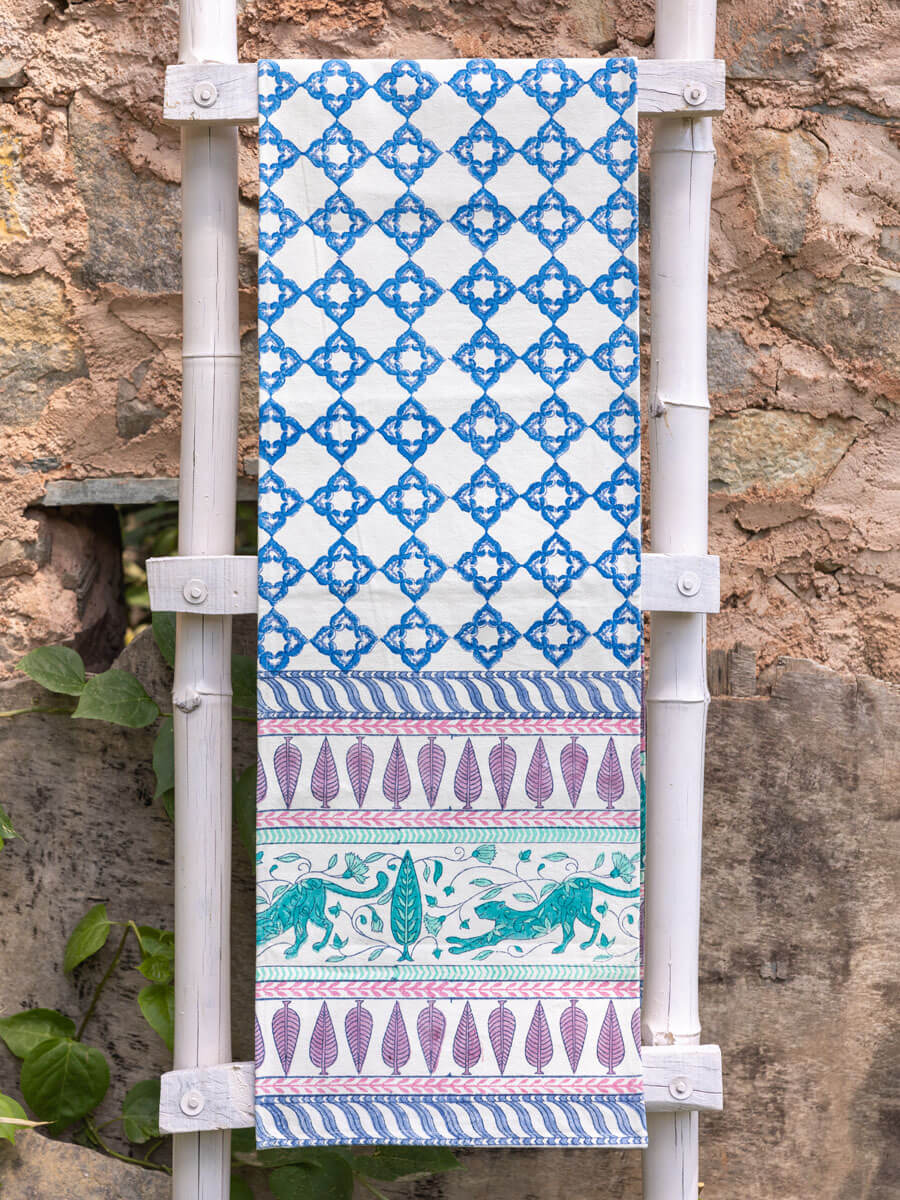 Shaurya Block Printed Cotton Table Runner