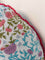 Spring Time Block Printed Cotton Pinwheel Cushion With Filler - 16 Inch
