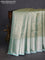 Bangalori tissue silk saree teal shade with allover zari woven brocade weaves and zari woven border