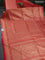 Banarasi silk saree red with allover zari woven brocade weaves and zari woven border