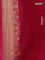 Banarasi silk saree dark pink with allover zari woven brocade weaves and zari woven border