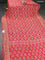 Banarasi georgette saree peach pink with bandhani prints & mina weaves and woven border