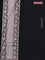 Banarasi semi katan saree black with zari woven buttas and zari woven border