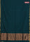Bengal soft cotton saree peacock green and blue with plain body and zari woven border