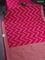 Banarasi semi mushru silk saree pink with allover zig zag zari weaves and zari woven border
