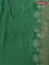Banarasi semi mushru silk saree green with zari woven buttas and zari woven border