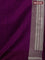 Banarasi semi mushru silk saree purple with allover self emboss and zari woven border