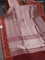 Banarasi katan silk saree brown with allover zari woven brocade weaves and zari woven butta border