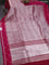 Banarasi katan silk saree pink with allover zari woven brocade weaves and zari woven butta border