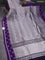 Banarasi katan silk saree violet with allover zari woven brocade weaves and zari woven butta border