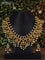 Antique guttapusalu necklace with kemp & cz stones and pearl hangings