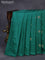 Banarasi katan silk saree green with zari woven buttas in borderless style