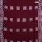 Batik cotton saree wine shade with allover sequin work & batik butta prints and printed lace work border