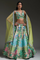 Multi Color Green Lengha