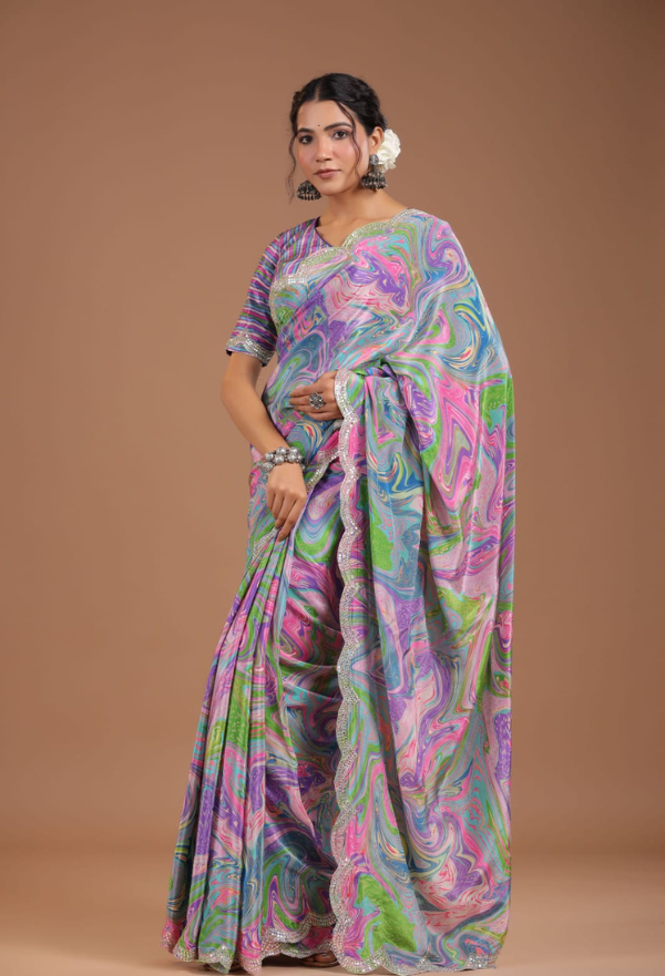 Multi Color Saree